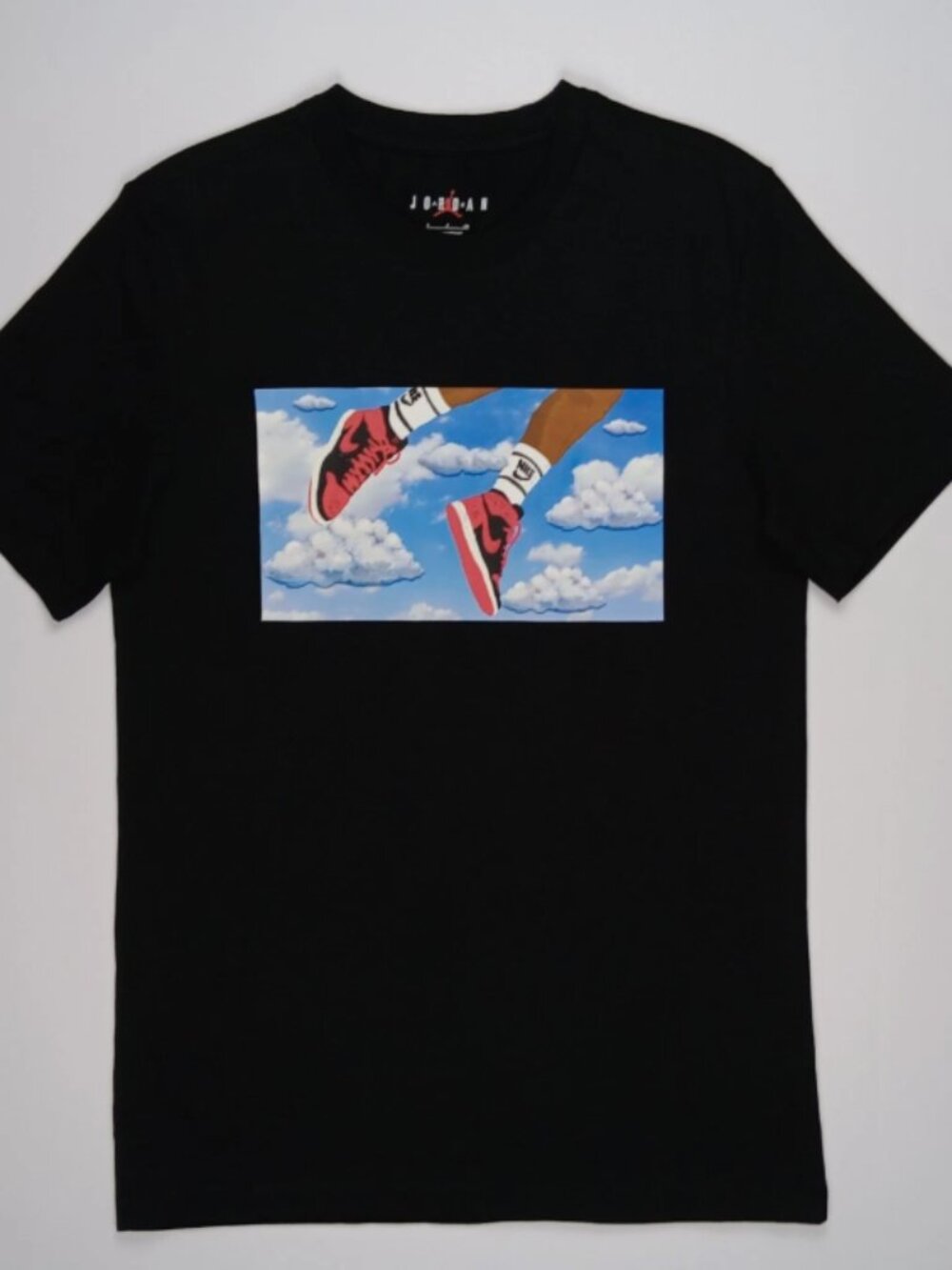Jordan Flight Essentials Sky Graphic T-shirt FZ1967-010 Black Men’s Size Small